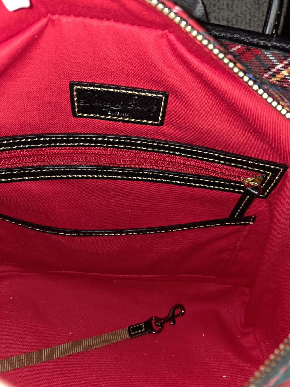 Dooney & Burke Tartan Tote - Picture 7 of 9